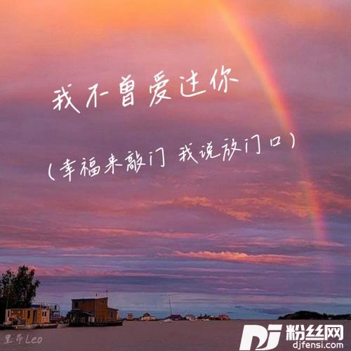 我不曾爱过你幸福来敲门我说放门口的专辑