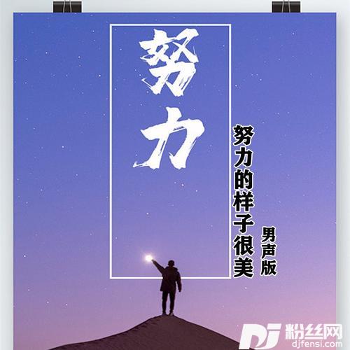 努力的样子很美