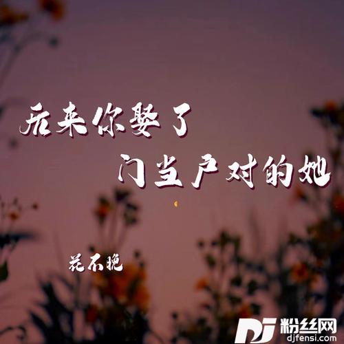 后来你娶了门当户对的她