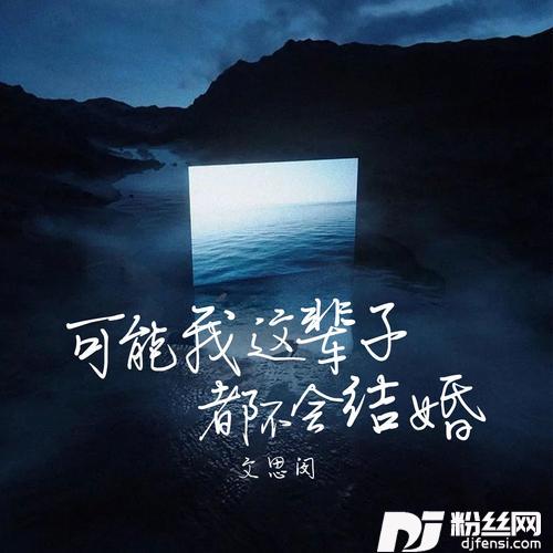 可能我这辈子都不会结婚