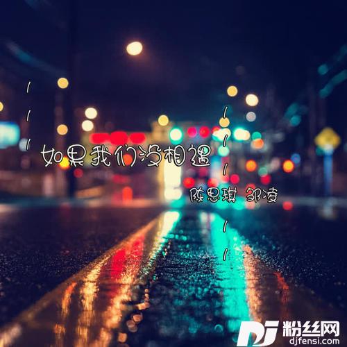 如果我们没相遇的专辑