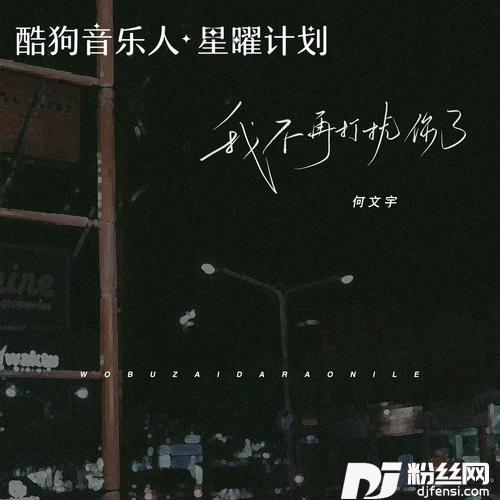 我不再打扰你了