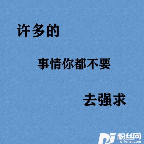 许多的事情你都不要去强求的专辑