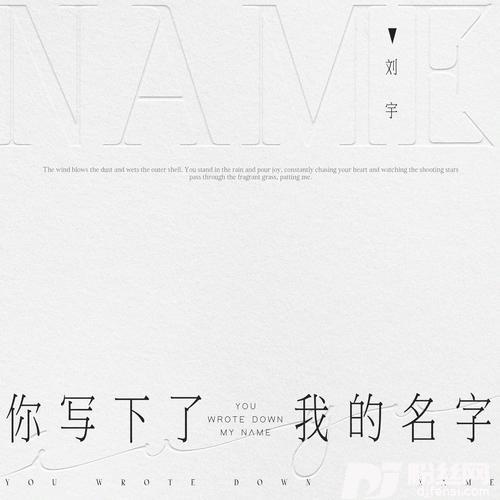 你写下了我的名字