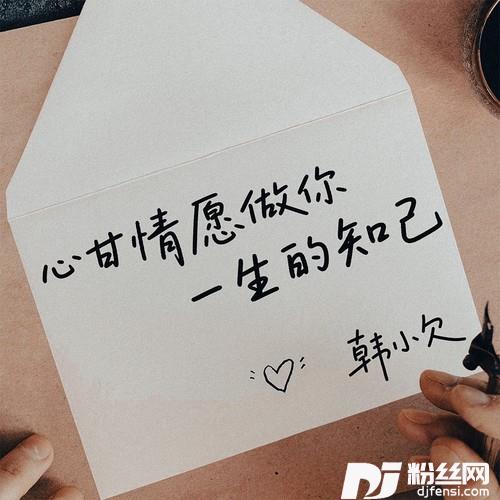 心甘情愿做你一生的知己